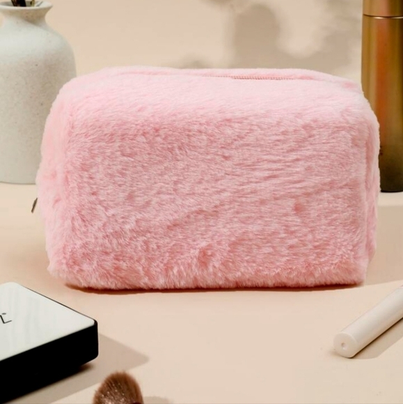 Plush Cosmetic Makeup Bag - Picture 3 of 10